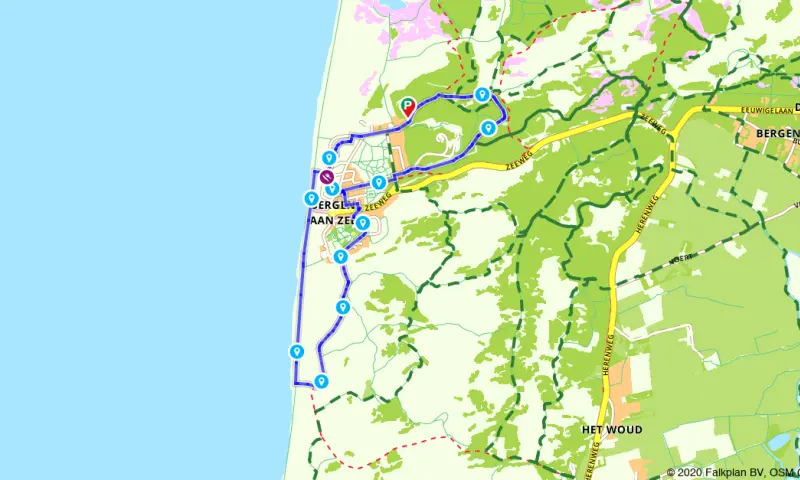 Route in Noord-Holland
