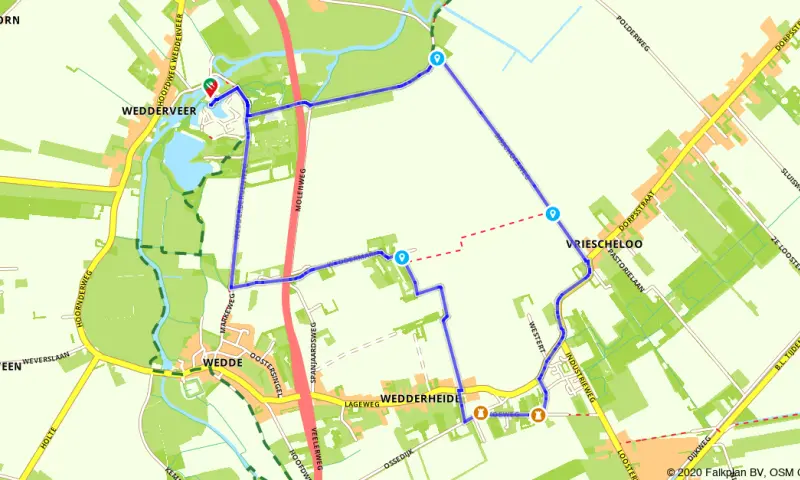 Route Groningen