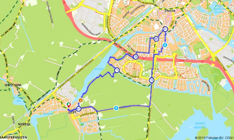 Route in Friesland