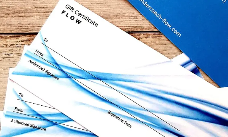 Er zijn ook kado bonnen beschikbaar