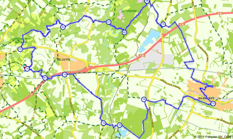 Route in Overijssel