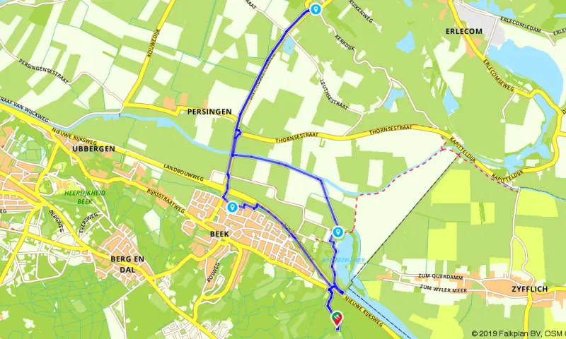 Route in Gelderland