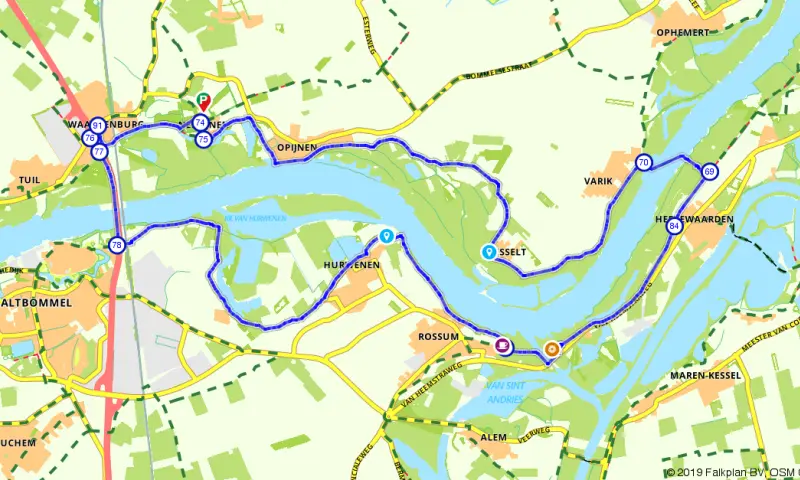 Route in Gelderland