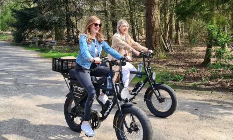 Bezoekers op de E-Fatbike