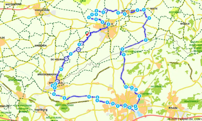 Route in Gelderland