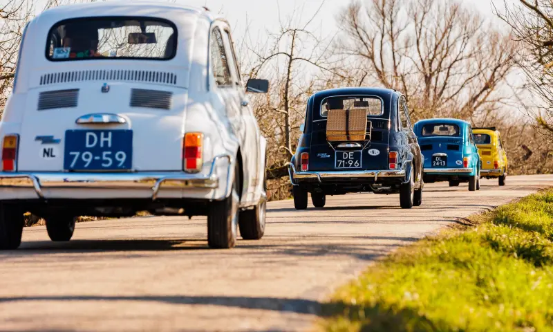 Klassieke Fiat 500 in de Betuwe