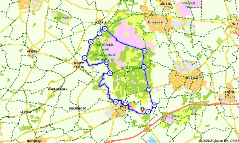 Route in Overijssel