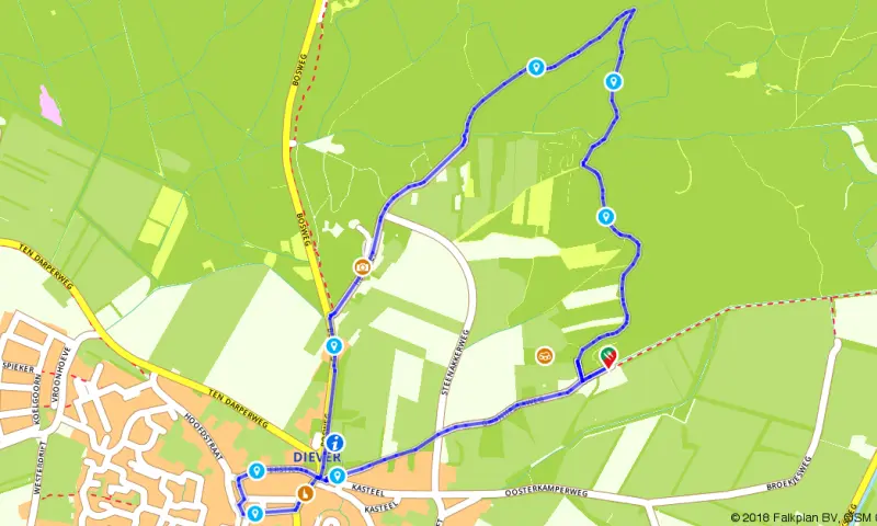 Route in Drenthe
