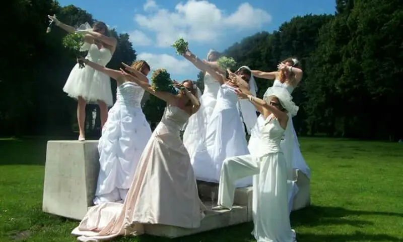 Groepsfoto van de dames