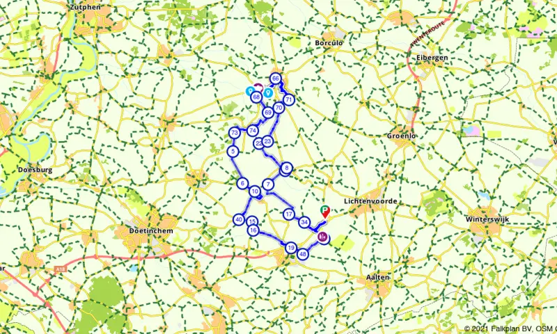 Route in Gelderland