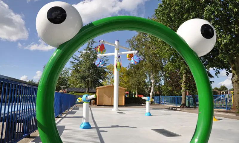 Speeltuin met kikker