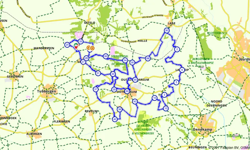 Route in Overijssel