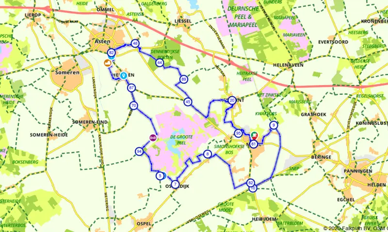 Route in Limburg