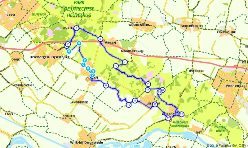 Route in Utrecht