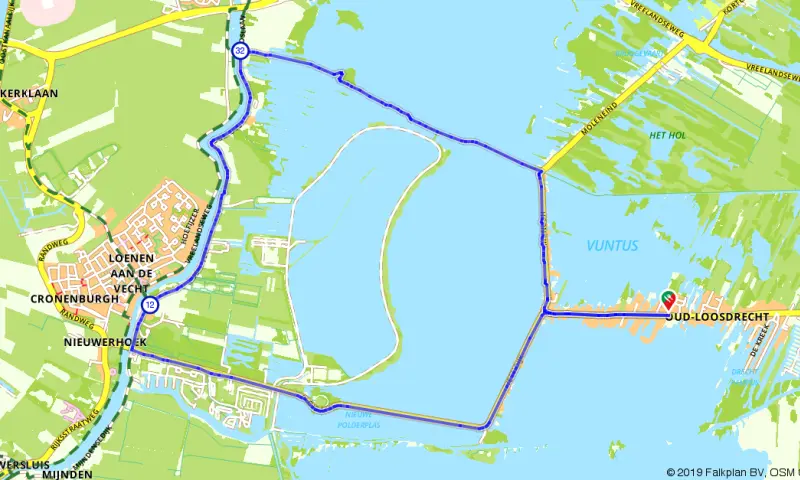 Route in Noord-Holland