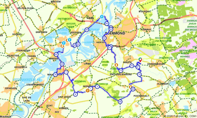 Route in Limburg