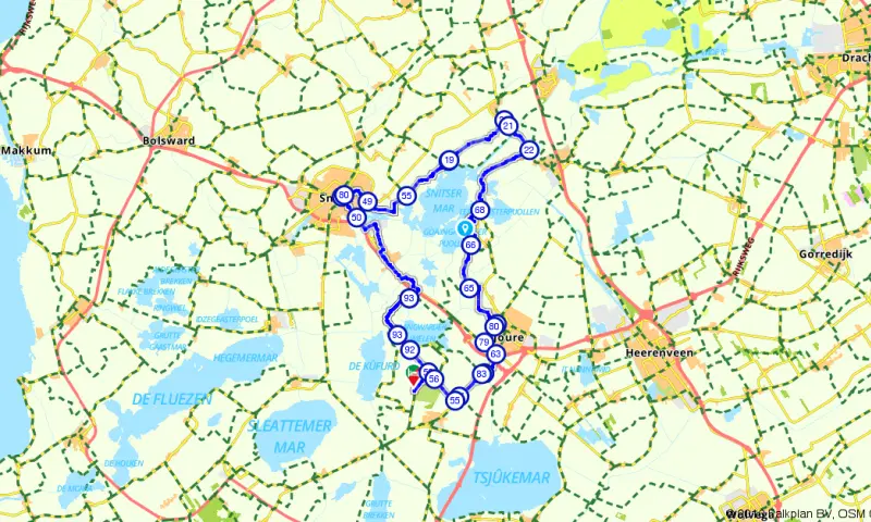 Route in Friesland