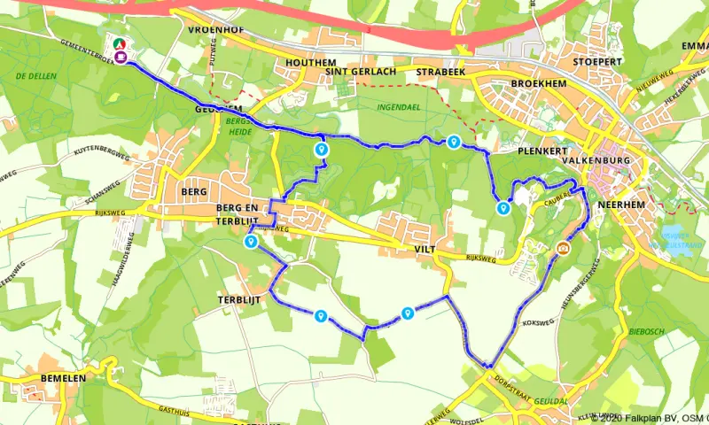 Route in Limburg