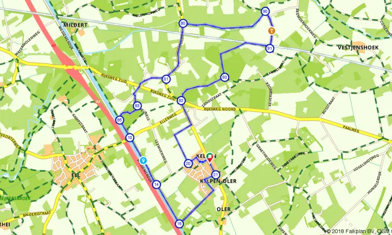 Route in Limburg