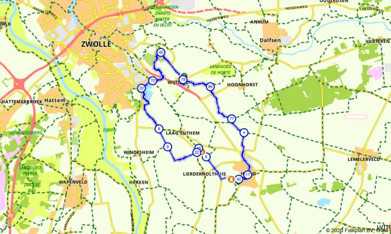 Route in Overijssel