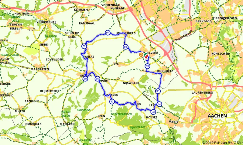 Route in Limburg