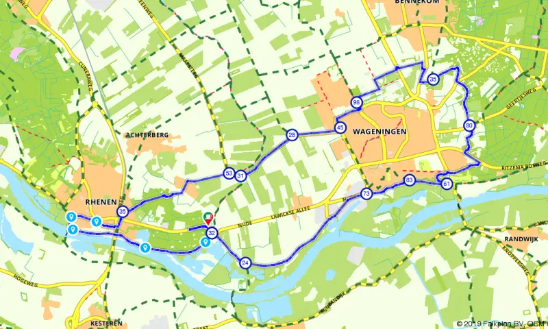 Route in Utrecht