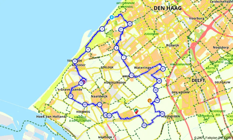 Route Zuid-Holland