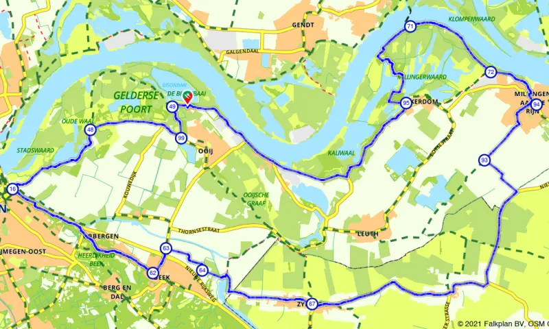 Route in Gelderland