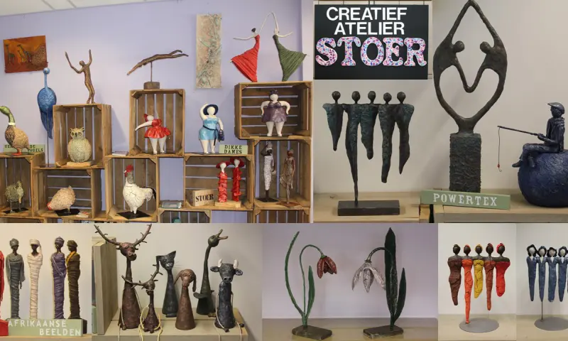 Diverse beelden gemaakt van Powertex