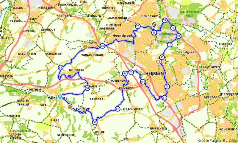 Route in Limburg