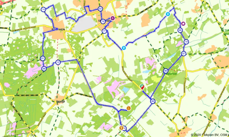 Fietsen door natuurgebied Pannenhoef