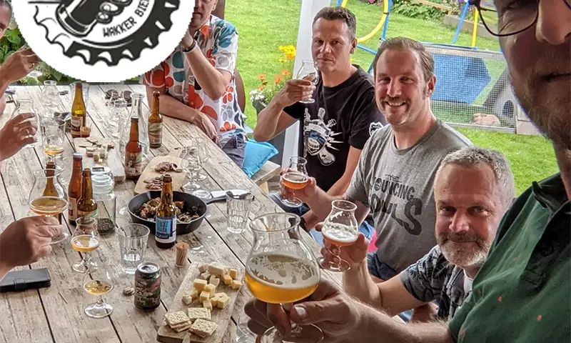 Bierproeverij met vrienden