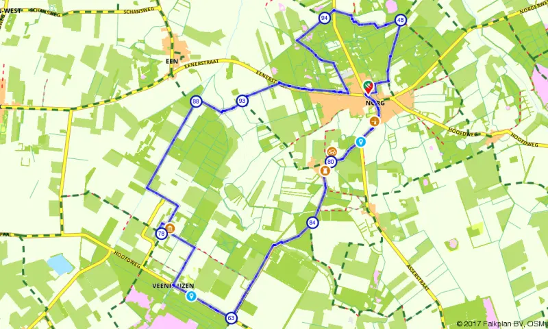Route in Drenthe