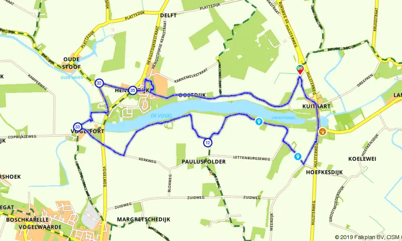Route in Zeeland