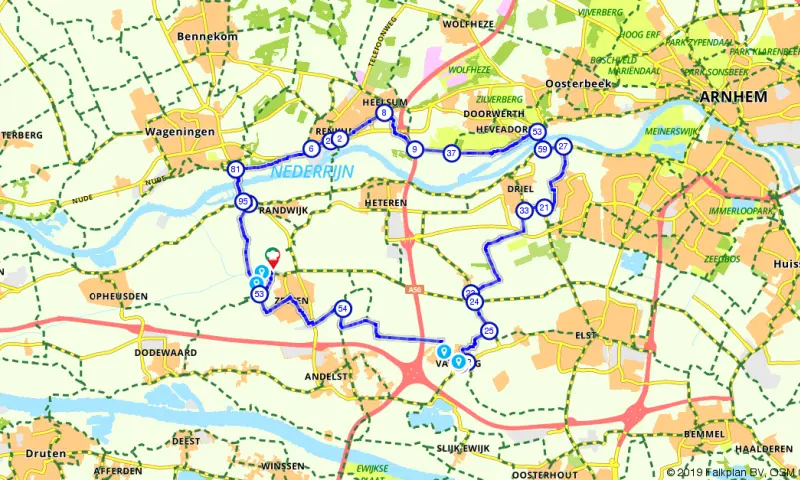 Route in Gelderland