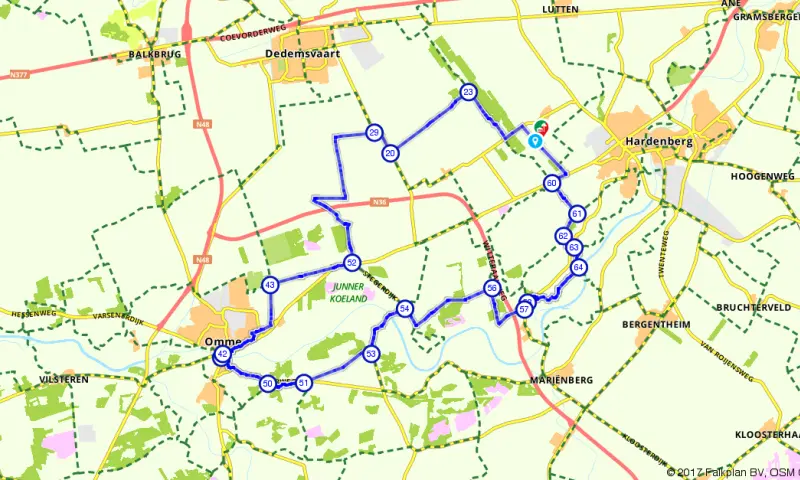 Route in Overijssel