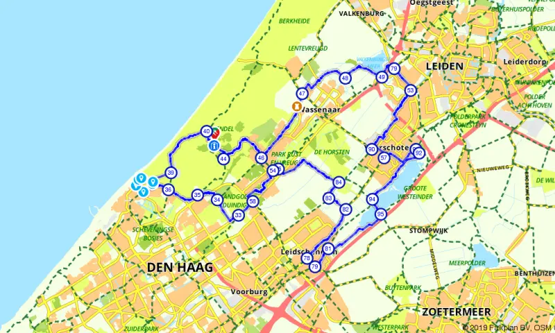 Route Zuid-Holland