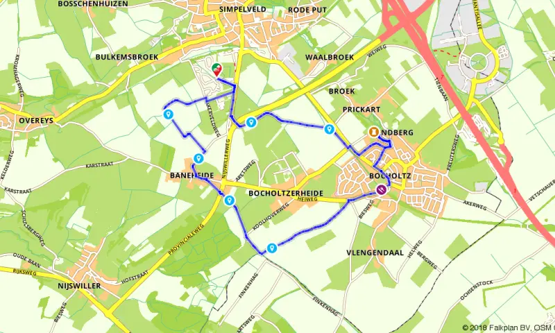 Route in Limburg