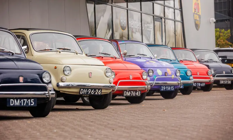 Groep Fiat 500's