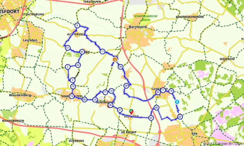 Route in Gelderland