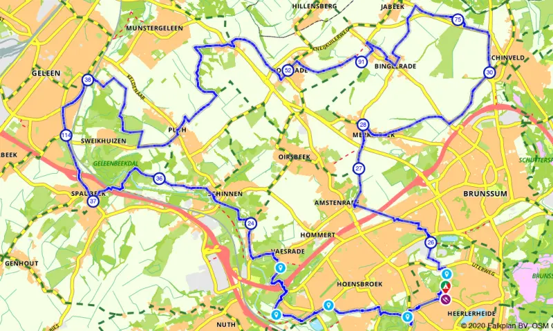 Route in Limburg