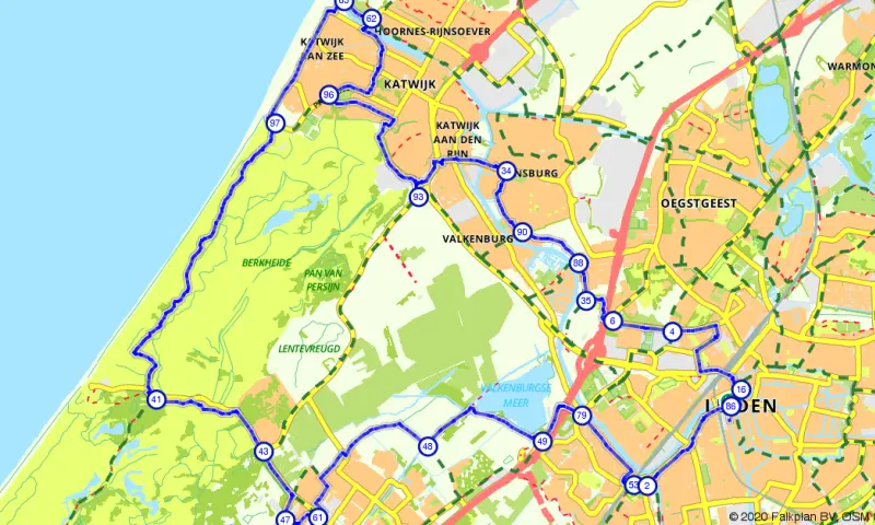 Route Zuid-Holland