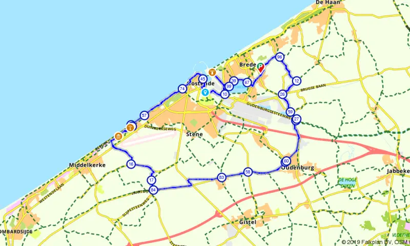 Route in het buitenland