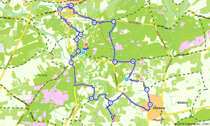 Route in Overijssel
