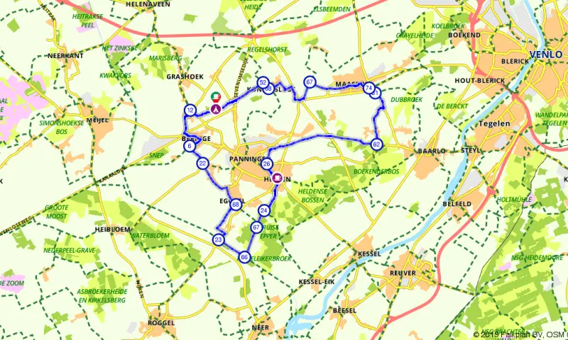 Route in Limburg