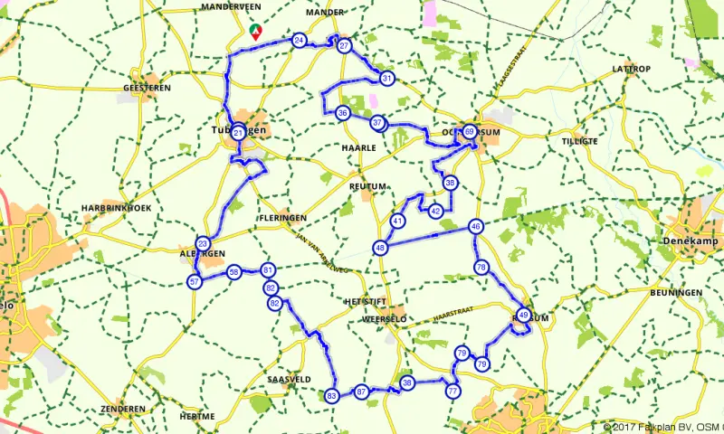 Route in Overijssel