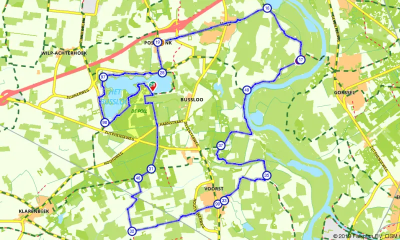 Route in Gelderland