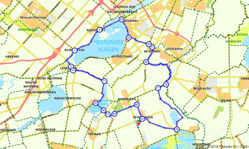 Route Zuid-Holland