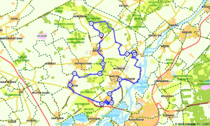 Route in Limburg