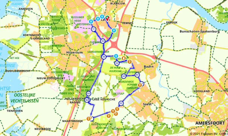 Route Hilversum